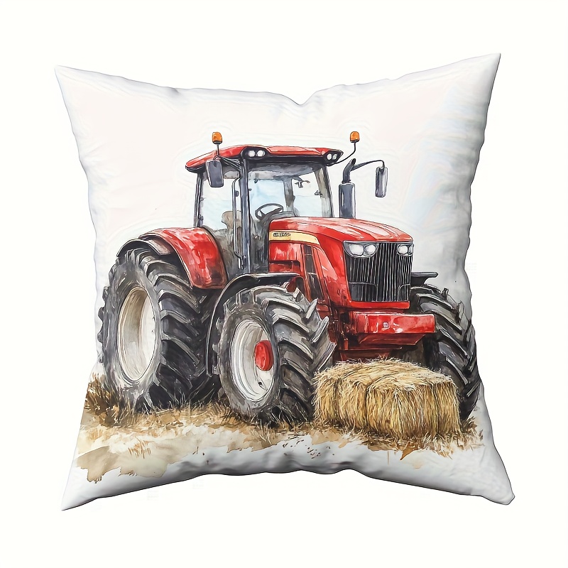 Rustic Tractor Farm Life Pillo - Agriculture Farming Cartoon recension och pris