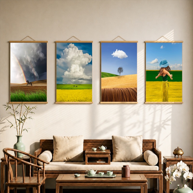 Wall Decor Solitary Clouds abo - Farming Japan recension och pris