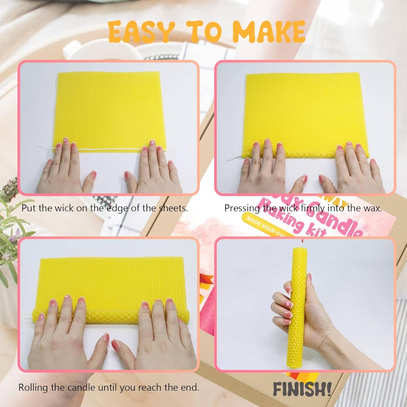 24 Pieces Colorful Honeycomb W - Beehive Frame Wax recension och pris