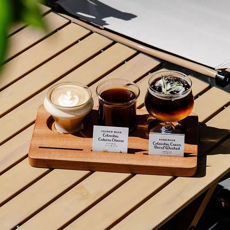 Wooden Coffee Cup Tray, Farm H - Farming Japan recension och pris